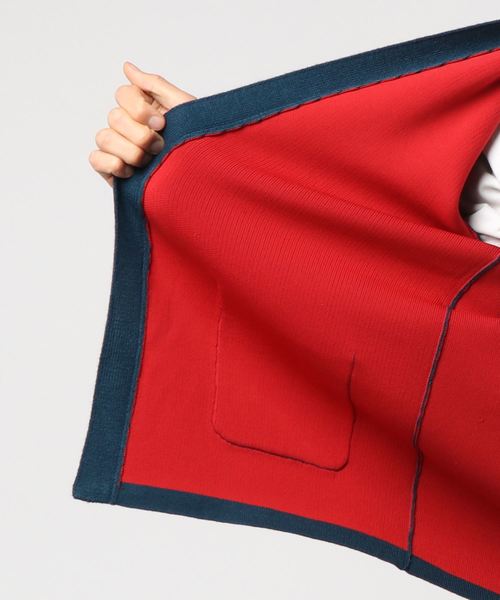 MinoriTY（マイノリティ）の「ダブルフェイスボタン無カーディガン ノーカラー（カーディガン/ボレロ・メンズ・ブラック/ネイビー/ブラウン/オフホワイト/杢グレー・M/L）」の20枚目の写真