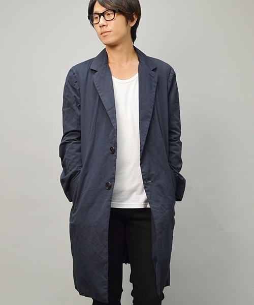 SHIPS JET BLUE(シップスジェットブルー)の「JB: ライト チェスターコート(その他アウター・メンズ・ワイン/オリーブ/ネイビー・SMALL/MEDIUM/LARGE)」の3枚目の写真