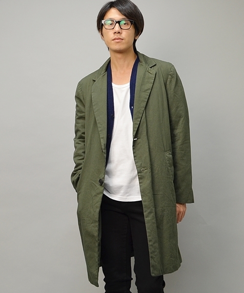 SHIPS JET BLUE(シップスジェットブルー)の「JB: ライト チェスターコート(その他アウター・メンズ・ワイン/オリーブ/ネイビー・SMALL/MEDIUM/LARGE)」の2枚目の写真