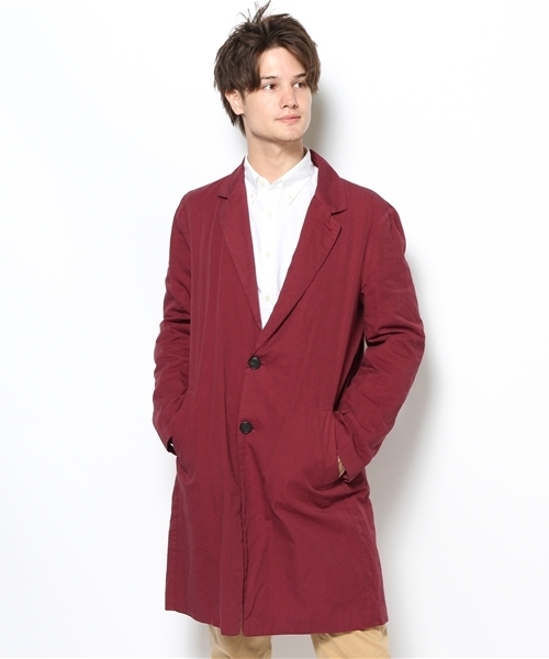 SHIPS JET BLUE(シップスジェットブルー)の「JB: ライト チェスターコート(その他アウター・メンズ・ワイン/オリーブ/ネイビー・SMALL/MEDIUM/LARGE)」の6枚目の写真