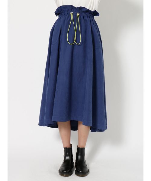 jouetie（ジュエティ）の「ドローコードミディスカート（スカート・レディース・ブラック/イエロー/ブルー/カーキ・MEDIUM）」の11枚目の写真