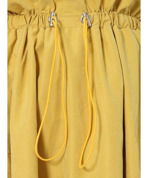 jouetie（ジュエティ）の「ドローコードミディスカート（スカート・レディース・ブラック/イエロー/ブルー/カーキ・MEDIUM）」の8枚目の写真
