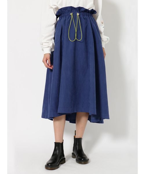 jouetie（ジュエティ）の「ドローコードミディスカート（スカート・レディース・ブラック/イエロー/ブルー/カーキ・MEDIUM）」の22枚目の写真