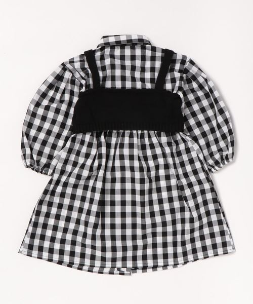 GLOBAL WORK（グローバルワーク）の「【キッズ】ベストツキシャツワンピース/819132（ワンピース・キッズ・ホワイト/ライトブルー/ブラック・MEDIUM/LARGE/X-LARGE/XX-LARGE/SMALL）」の4枚目の写真