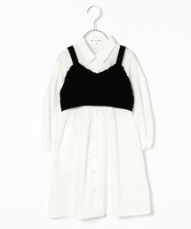 GLOBAL WORK | 【キッズ】ベストツキシャツワンピース/819132(ワンピース)