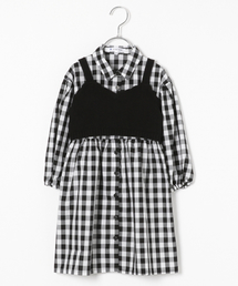 GLOBAL WORK | 【キッズ】ベストツキシャツワンピース/819132(ワンピース)