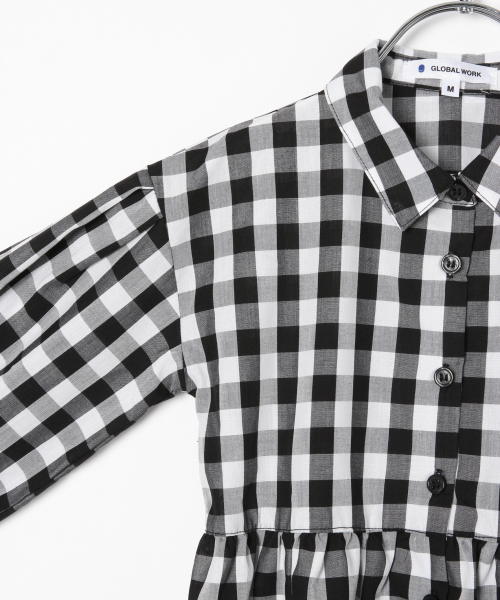 GLOBAL WORK（グローバルワーク）の「【キッズ】ベストツキシャツワンピース/819132（ワンピース・キッズ・ホワイト/ライトブルー/ブラック・MEDIUM/LARGE/X-LARGE/XX-LARGE/SMALL）」の17枚目の写真