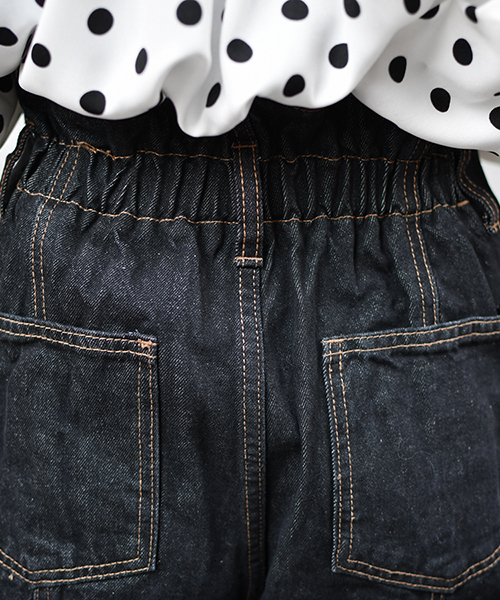 PairPair（ペアペア）の「ハイウエストワイドデニム（デニムパンツ・レディース・ブラック/サックスブルー・MEDIUM/SMALL/LARGE）」の9枚目の写真