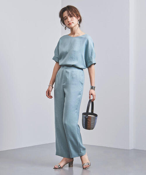 UNITED ARROWS（ユナイテッドアローズ）の「UBCS TA/P ワイドパンツ◆（その他パンツ・レディース・ライム/ナチュラル/ダークブラウン/ライラック・36/34/38）」の13枚目の写真