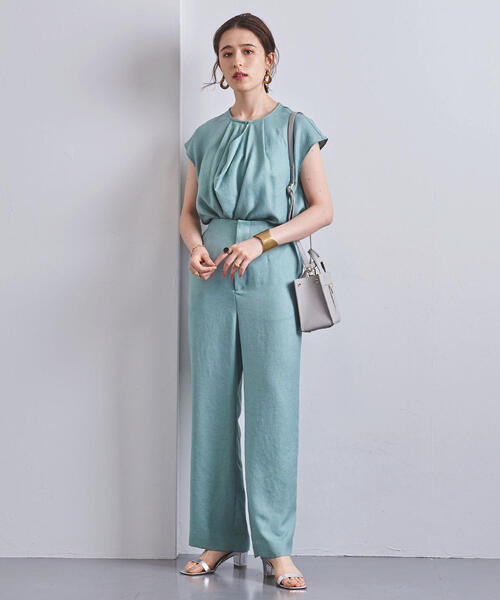 UNITED ARROWS（ユナイテッドアローズ）の「UBCS TA/P ワイドパンツ◆（その他パンツ・レディース・ライム/ナチュラル/ダークブラウン/ライラック・36/34/38）」の11枚目の写真