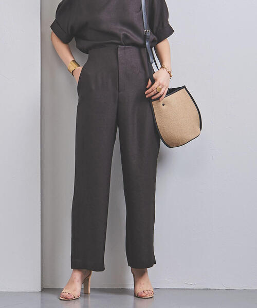 UNITED ARROWS（ユナイテッドアローズ）の「UBCS TA/P ワイドパンツ◆（その他パンツ・レディース・ライム/ナチュラル/ダークブラウン/ライラック・36/34/38）」の6枚目の写真