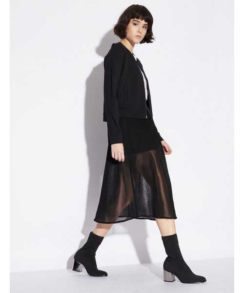 ARMANI EXCHANGE(アルマーニエクスチェンジ)の「【A|Xアルマーニ エクスチェンジ】ミモレ丈 メッシュスカート(スカート・レディース・ピンク/ブラック・0/2/4)」の19枚目の写真