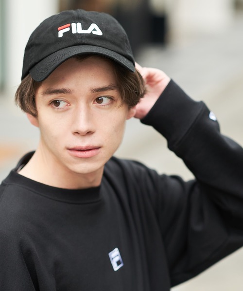FILA（フィラ）の「【FILA】FLS 096 LINEAR LOGO LOW CAP ワンポイント（キャップ・メンズ・ホワイト/ライトブルー/ブラック/ベージュ/ネイビー/ピンク/インディゴブルー/カモフラージュ・FREE）」の3枚目の写真