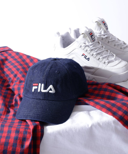 FILA（フィラ）の「【FILA】FLS 096 LINEAR LOGO LOW CAP ワンポイント（キャップ・メンズ・ホワイト/ライトブルー/ブラック/ベージュ/ネイビー/ピンク/インディゴブルー/カモフラージュ・FREE）」の13枚目の写真