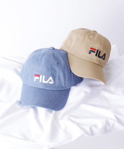 FILA（フィラ）の「【FILA】FLS 096 LINEAR LOGO LOW CAP ワンポイント（キャップ・メンズ・ホワイト/ライトブルー/ブラック/ベージュ/ネイビー/ピンク/インディゴブルー/カモフラージュ・FREE）」の14枚目の写真