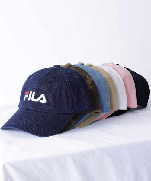 FILA（フィラ）の「【FILA】FLS 096 LINEAR LOGO LOW CAP ワンポイント（キャップ・メンズ・ホワイト/ライトブルー/ブラック/ベージュ/ネイビー/ピンク/インディゴブルー/カモフラージュ・FREE）」の15枚目の写真