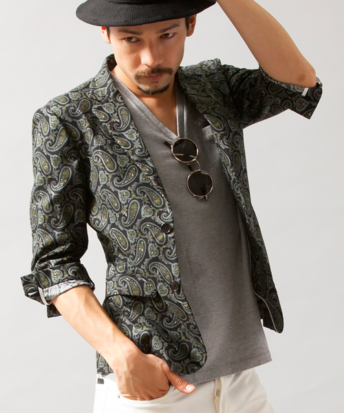 BEAUTY&YOUTH UNITED ARROWS(ビューティーアンドユースユナイテッドアローズ)の「BY ∴ プリント 2ボタン ジャケット クォータースリーブ(テーラードジャケット・メンズ・その他1・X-LARGE/SMALL/MEDIUM/LARGE)」の8枚目の写真