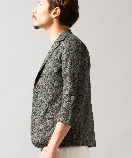 BEAUTY&YOUTH UNITED ARROWS(ビューティーアンドユースユナイテッドアローズ)の「BY ∴ プリント 2ボタン ジャケット クォータースリーブ(テーラードジャケット・メンズ・その他1・X-LARGE/SMALL/MEDIUM/LARGE)」の3枚目の写真