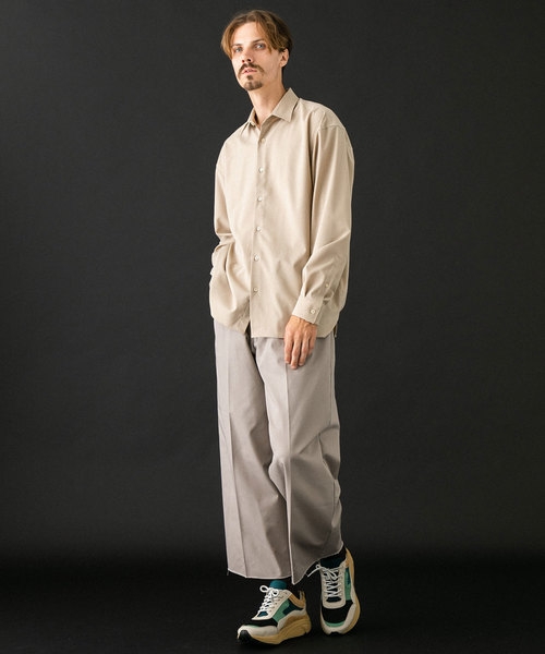 UNITED TOKYO（ユナイテッドトウキョウ）の「カットオフワイドヘムチノパンツ（チノパンツ・メンズ・ベージュ/ブラック/グレー・1/2/3）」の17枚目の写真