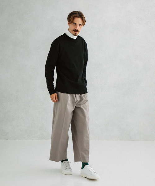 UNITED TOKYO（ユナイテッドトウキョウ）の「カットオフワイドヘムチノパンツ（チノパンツ・メンズ・ベージュ/ブラック/グレー・1/2/3）」の4枚目の写真