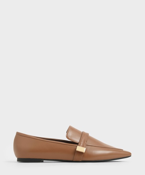 CHARLES & KEITH（チャールズ & キース）の「メタルアクセントローファー / Metal Accent Loafers（ローファー・レディース・ブラック/ブラウン/マルチ・22.5cm/23cm/23.5cm/24.5cm/25cm/25.5cm）」の3枚目の写真