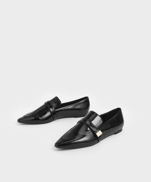 CHARLES & KEITH（チャールズ & キース）の「メタルアクセントローファー / Metal Accent Loafers（ローファー・レディース・ブラック/ブラウン/マルチ・22.5cm/23cm/23.5cm/24.5cm/25cm/25.5cm）」の12枚目の写真