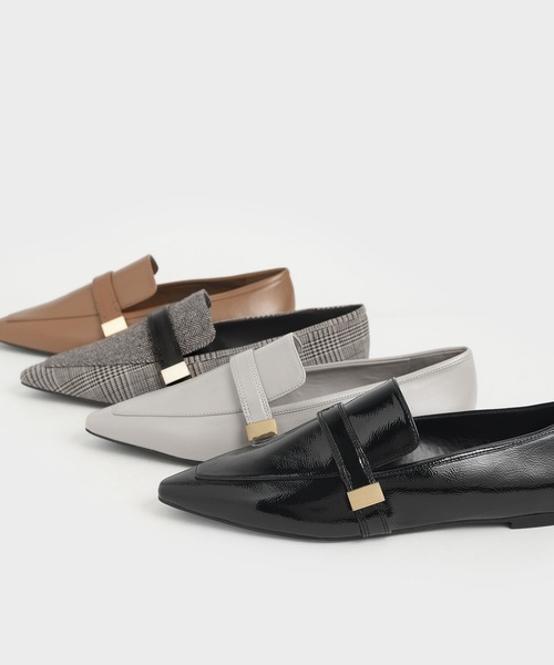CHARLES & KEITH（チャールズ & キース）の「メタルアクセントローファー / Metal Accent Loafers（ローファー・レディース・ブラック/ブラウン/マルチ・22.5cm/23cm/23.5cm/24.5cm/25cm/25.5cm）」の14枚目の写真