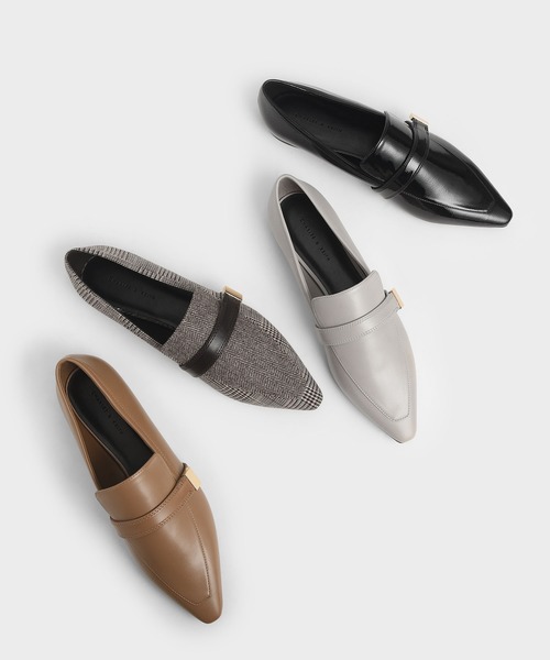 CHARLES & KEITH（チャールズ & キース）の「メタルアクセントローファー / Metal Accent Loafers（ローファー・レディース・ブラック/ブラウン/マルチ・22.5cm/23cm/23.5cm/24.5cm/25cm/25.5cm）」の7枚目の写真