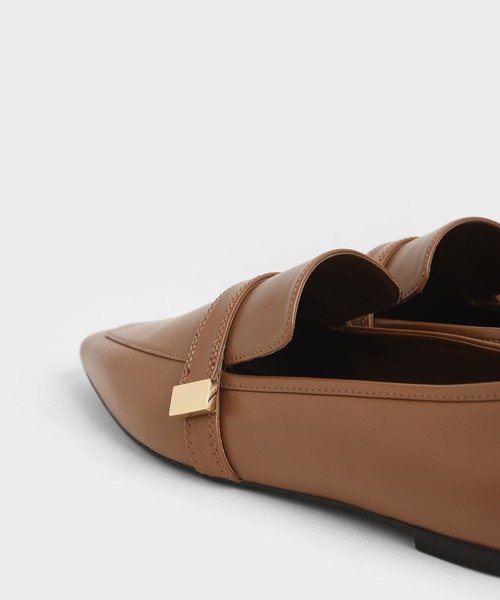 CHARLES & KEITH（チャールズ & キース）の「メタルアクセントローファー / Metal Accent Loafers（ローファー・レディース・ブラック/ブラウン/マルチ・22.5cm/23cm/23.5cm/24.5cm/25cm/25.5cm）」の9枚目の写真