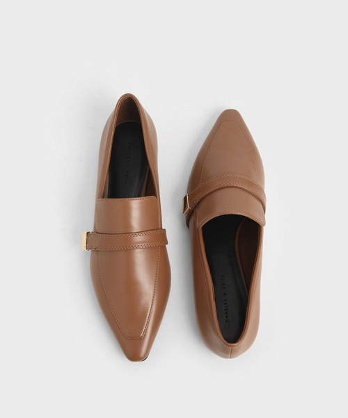 CHARLES & KEITH（チャールズ & キース）の「メタルアクセントローファー / Metal Accent Loafers（ローファー・レディース・ブラック/ブラウン/マルチ・22.5cm/23cm/23.5cm/24.5cm/25cm/25.5cm）」の4枚目の写真