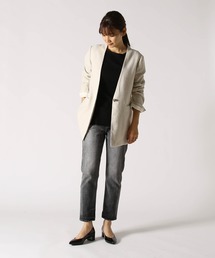 1erプルミエアロンディスモン リネンテーラードジャケット ベージュ