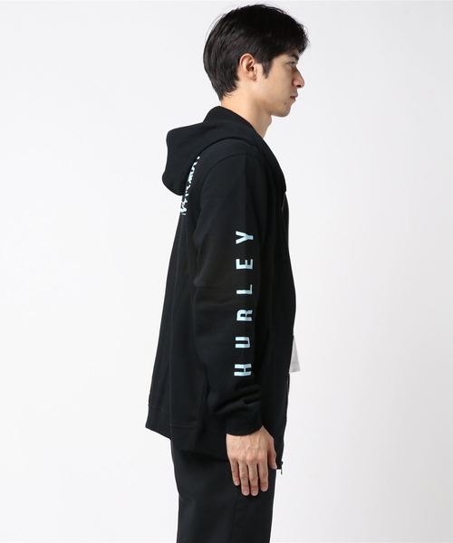 Hurley （ハーレー）の「Hurley/ハーレー CI6880 ジップアップパーカー（パーカー・メンズ・ブラック/グレー・M/L）」の3枚目の写真