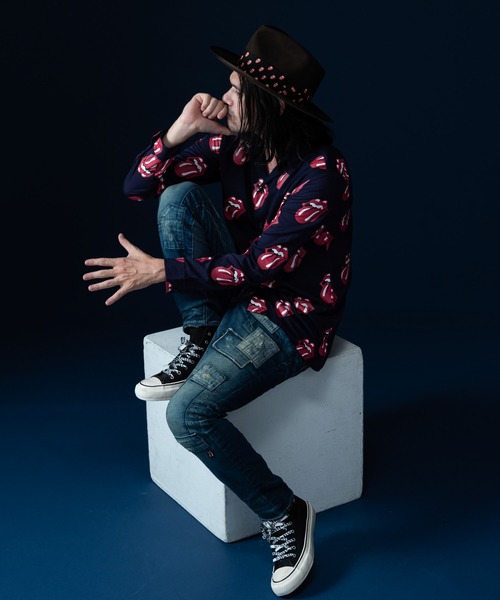 glamb（グラム）の「Lips and Tongue SH / リップスアンドタンシャツ（シャツ/ブラウス・メンズ・ホワイト/ブラック/ネイビー・0/1/2/3/4）」の9枚目の写真