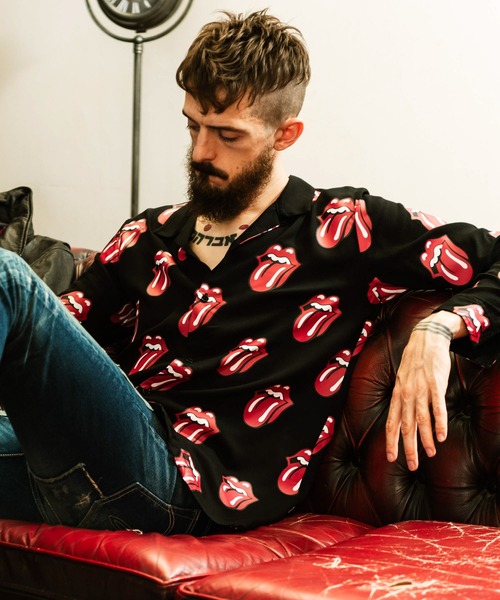 glamb（グラム）の「Lips and Tongue SH / リップスアンドタンシャツ（シャツ/ブラウス・メンズ・ホワイト/ブラック/ネイビー・0/1/2/3/4）」の19枚目の写真