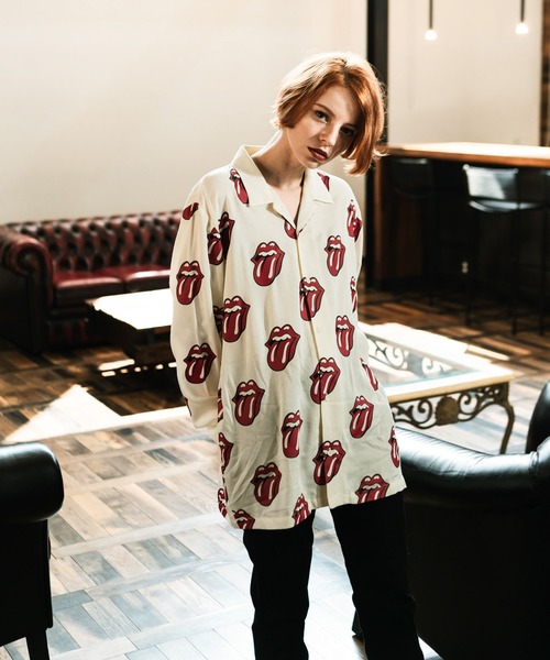 glamb（グラム）の「Lips and Tongue SH / リップスアンドタンシャツ（シャツ/ブラウス・メンズ・ホワイト/ブラック/ネイビー・0/1/2/3/4）」の14枚目の写真