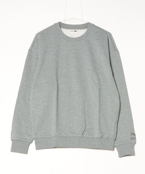 セール】PUMA Graphics_CREW SWEAT (MEDIUM GRAY H)（スウェット