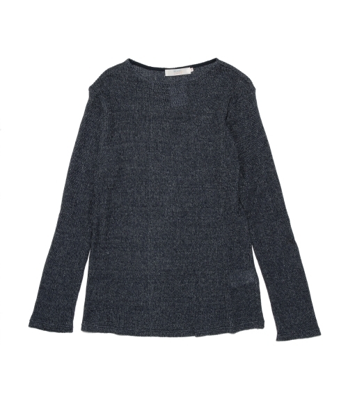 BEAMS LIGHTS Men's（ビームスライツ メンズ）の「◎BEAMS LIGHTS / メランジボートネックニット（ニット/セーター・メンズ・オフホワイト/ネイビー・SMALL/X-LARGE/LARGE/MEDIUM）」の11枚目の写真