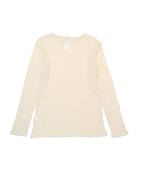 BEAMS LIGHTS Men's（ビームスライツ メンズ）の「◎BEAMS LIGHTS / メランジボートネックニット（ニット/セーター・メンズ・オフホワイト/ネイビー・SMALL/X-LARGE/LARGE/MEDIUM）」の15枚目の写真