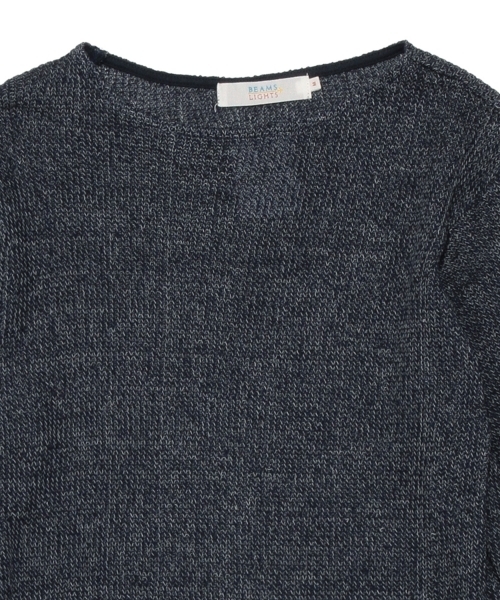 BEAMS LIGHTS Men's（ビームスライツ メンズ）の「◎BEAMS LIGHTS / メランジボートネックニット（ニット/セーター・メンズ・オフホワイト/ネイビー・SMALL/X-LARGE/LARGE/MEDIUM）」の16枚目の写真