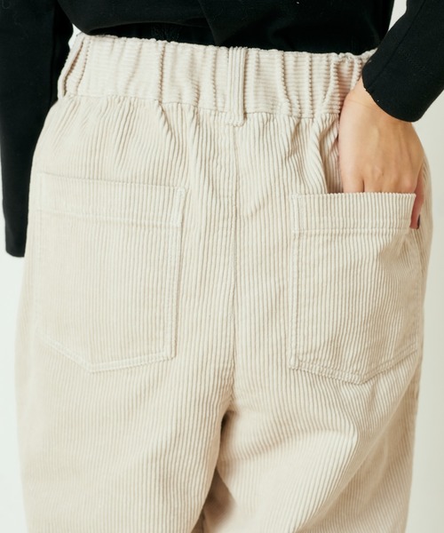 PUAL CE CIN(ピュアルセシン)の「コールテン2タックパンツ(その他パンツ・レディース・チャコールグレー/グレー/モカ/グレイッシュベージュ・FREE)」の8枚目の写真