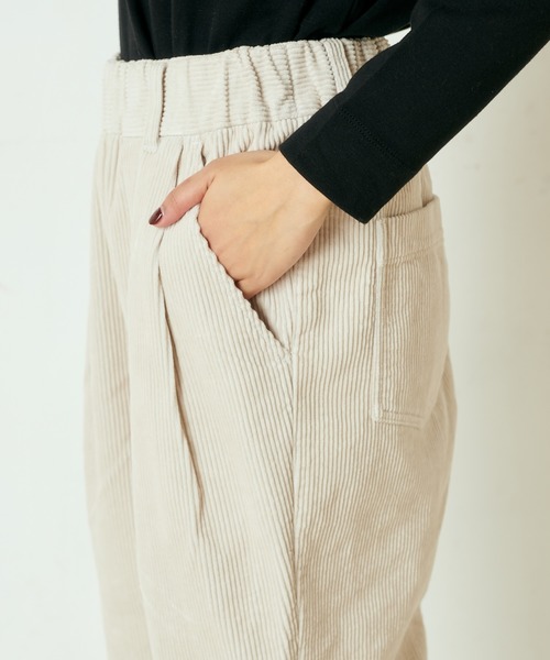 PUAL CE CIN(ピュアルセシン)の「コールテン2タックパンツ(その他パンツ・レディース・チャコールグレー/グレー/モカ/グレイッシュベージュ・FREE)」の10枚目の写真