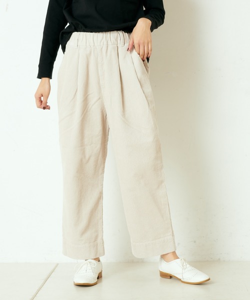 PUAL CE CIN(ピュアルセシン)の「コールテン2タックパンツ(その他パンツ・レディース・チャコールグレー/グレー/モカ/グレイッシュベージュ・FREE)」の13枚目の写真