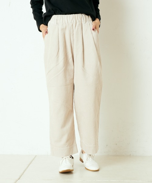 PUAL CE CIN(ピュアルセシン)の「コールテン2タックパンツ(その他パンツ・レディース・チャコールグレー/グレー/モカ/グレイッシュベージュ・FREE)」の14枚目の写真