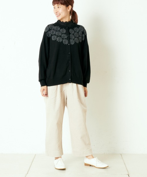 PUAL CE CIN(ピュアルセシン)の「コールテン2タックパンツ(その他パンツ・レディース・チャコールグレー/グレー/モカ/グレイッシュベージュ・FREE)」の16枚目の写真
