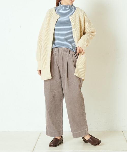 PUAL CE CIN(ピュアルセシン)の「コールテン2タックパンツ(その他パンツ・レディース・チャコールグレー/グレー/モカ/グレイッシュベージュ・FREE)」の17枚目の写真