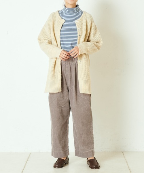 PUAL CE CIN(ピュアルセシン)の「コールテン2タックパンツ(その他パンツ・レディース・チャコールグレー/グレー/モカ/グレイッシュベージュ・FREE)」の20枚目の写真