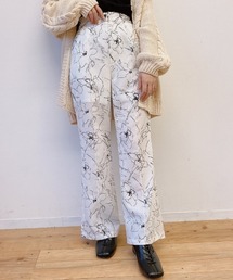 VANNIE U | VANNIE U ニュアンスフラワーパンツ(その他パンツ)