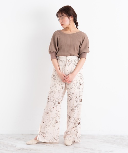 VANNIE U(ヴァニーユー)の「ニュアンスフラワーパンツ(その他パンツ・レディース・ホワイト/ベージュ・FREE)」の17枚目の写真