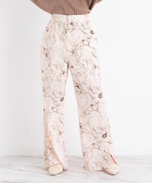 VANNIE U(ヴァニーユー)の「ニュアンスフラワーパンツ(その他パンツ・レディース・ホワイト/ベージュ・FREE)」の19枚目の写真