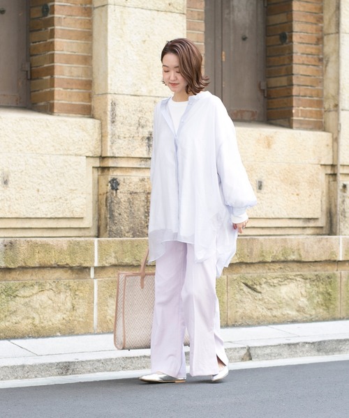 DouDou(ドゥドゥ)の「【SS】セミフレアパンツB(その他パンツ・レディース・ピンク・38/36)」の4枚目の写真